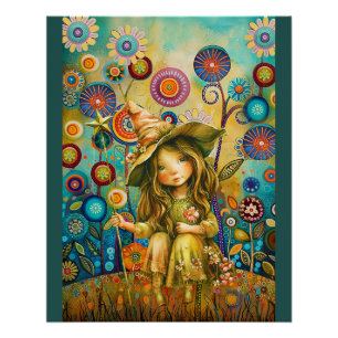 Zaubersprüche zwischen den Blume Poster