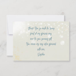 Zaubersprudelnder, whimsicaler Einhorn-Kindergebur Dankeskarte