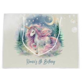 Zaubersprudelnder, whimsicaler Einhorn-Kindergebur Große Geschenktüte