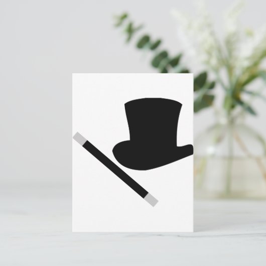 Zauberstab Postkarte (Stehend Vorderseite)