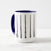 Zauberstab-Tasse in Blau Tasse (Vorderseite Links)