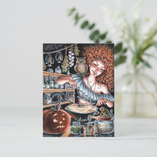 Zauberstoß Postkarte (Stehend Vorderseite)