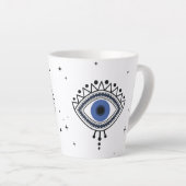 Zaubersymbol für blaue Augen-viel Glück Milchtasse (Rechte Ecke)