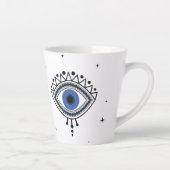 Zaubersymbol für blaue Augen-viel Glück Milchtasse (Rechts)
