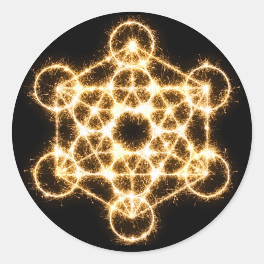 Zaubersymbol Runder Aufkleber (Vorderseite)