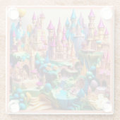 "Zauberte Märchenrealms" Glasuntersetzer (Rückseite)