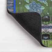 Zauberteppich-Designer mit blauer Felle Mousepad (Ecke)