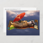 Zauberteppichfahrkarte Postkarte (Vorne/Hinten)