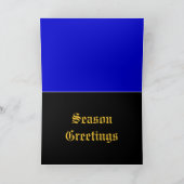 Zauberteppichsanta Feiertagskarte (Innenseite)