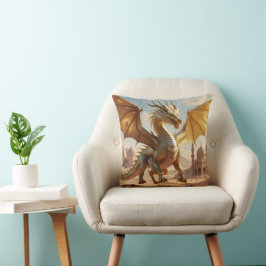 Zauberter Wüstendrache - Fantasy-Kröte Kissen