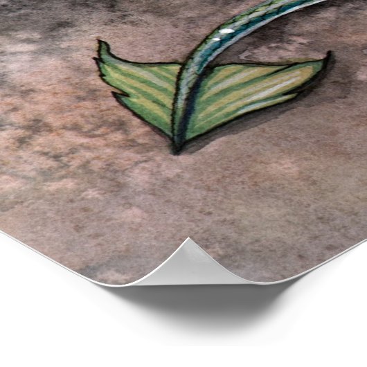 Zaubertes Dusk Fairy Dragon Poster (Ecke)