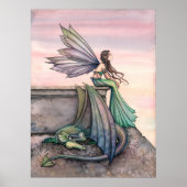 Zaubertes Dusk Fairy Dragon Poster (Vorne)