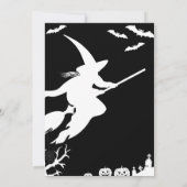 Zauberthema, halloween Geburtstagsfeier Einladung (Rückseite)