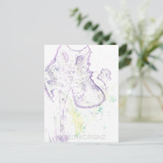 Zaubertinte Postkarte (Stehend Vorderseite)