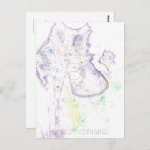 Zaubertinte Postkarte (Vorne/Hinten)