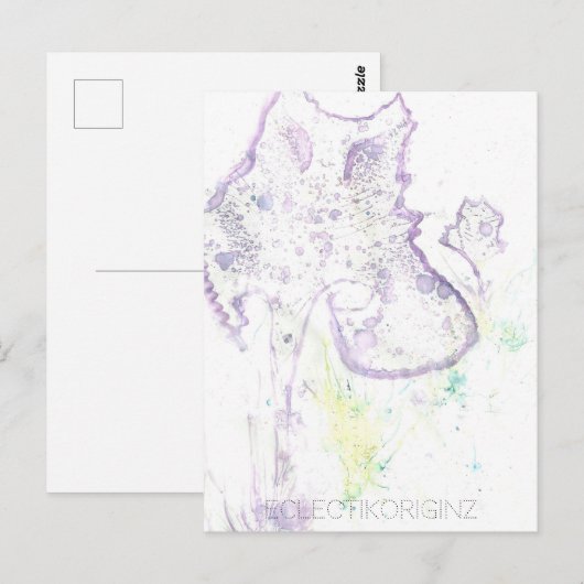 Zaubertinte Postkarte (Vorne/Hinten)