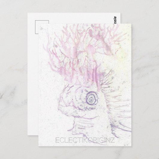 Zaubertinte Postkarte (Vorne/Hinten)