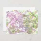 Zaubertinte Postkarte (Vorne/Hinten)