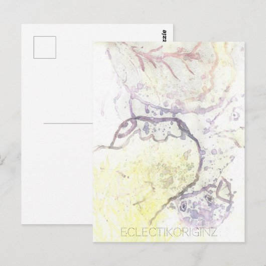 Zaubertinte Postkarte (Vorne/Hinten)