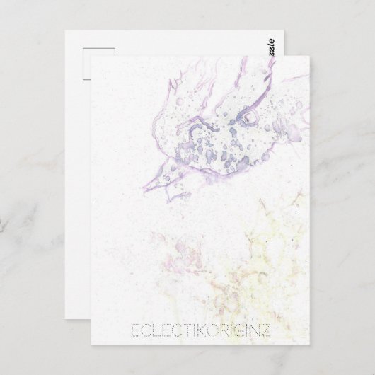 Zaubertinte Postkarte (Vorne/Hinten)