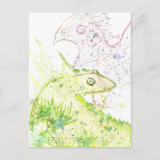 Zaubertinte Postkarte (Vorderseite)