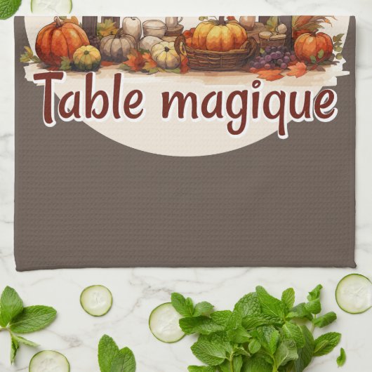 Zaubertisch Geschirrtuch (Gefaltet)