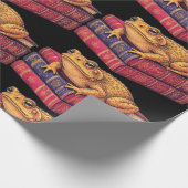 Zaubertoad auf alten Büchern - Einzigartige Kunst Geschenkpapier (Ecke)