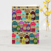 Zaubertrank apothecary Halloween Tonic Flaschen Karte (Gelbe Blume)