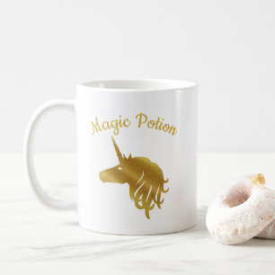 Zaubertrank Gold Einhorn-Tasse Kaffeetasse