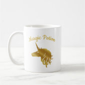 Zaubertrank Gold Einhorn-Tasse Kaffeetasse (Links)