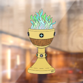 Zaubertrank in Mazer und Chalice Combo Fensteraufkleber