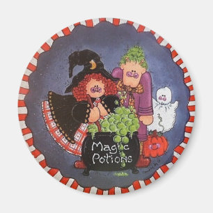 Zaubertrank-Knopf-Magnet Magnet