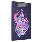 Zaubertrank Niedlich rosa Halloween-Flasche Klemmbrett (Rechts)