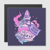 Zaubertrank Niedlich rosa Halloween-Flasche Magnetkarte (Vorne/Hinten)