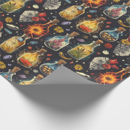 Zaubertränke Geschenkpapier (Ecke)