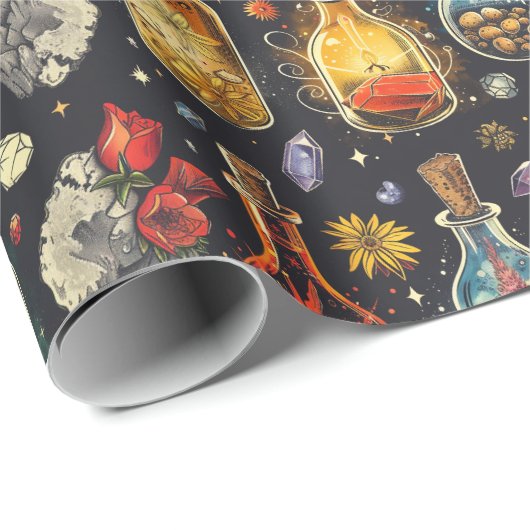 Zaubertränke Geschenkpapier (Rolleneckpunkt)