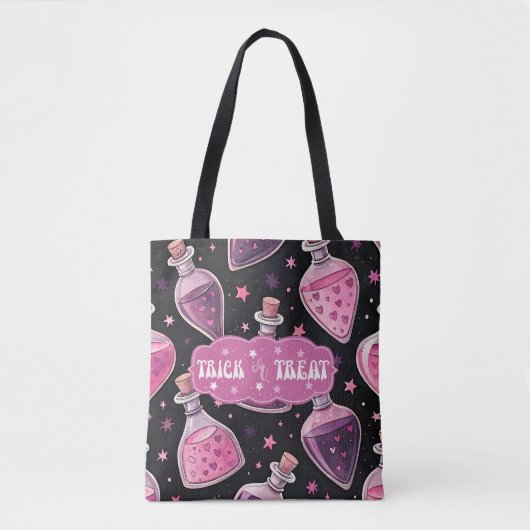 Zaubertränke rosa und Lila Trick oder Trete Tasche (Vorderseite)