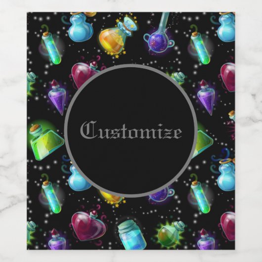 Zaubertränke Weinetikett (Einzelnes Label)