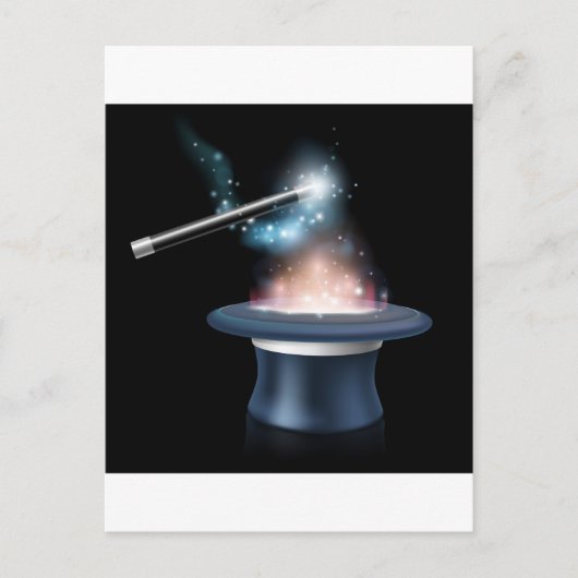 Zaubertrick Postkarte (Vorderseite)