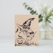 Zaubertricks kleine Hexenkassel Postkarte (Stehend Vorderseite)