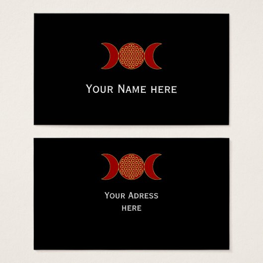 Zaubertriple Moon - Geist-Blume des Lebens 1 (Vorne & Hinten)