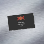 Zaubertriple Moon - Geist-Blume des Lebens 1 Magnetische Visitenkarte (Beispiel)