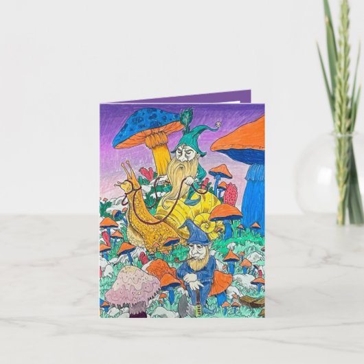 Zaubertrollkarte Dankeskarte (Vorderseite)