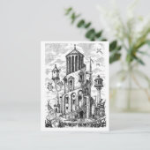 Zauberturm auf Hut Postkarte (Stehend Vorderseite)