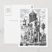 Zauberturm auf Hut Postkarte (Vorne/Hinten)