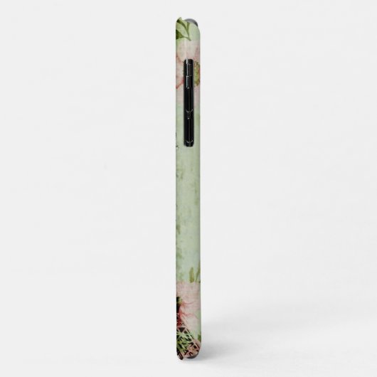 Zauberturm mit rosa Blumenparis Case-Mate iPhone Hülle (Hinten/Links)