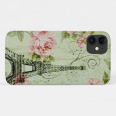 Zauberturm mit rosa Blumenparis Case-Mate iPhone Hülle (Rückseite (Horizontal))