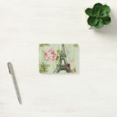 Zauberturm mit rosa Blumenparis Post-it Klebezettel (Büro)
