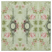 Zauberturm mit rosa Blumenparis Stoff (Muster)