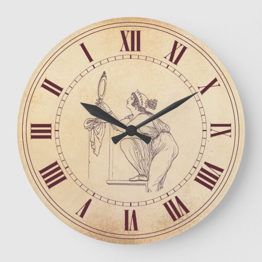 Zauberuhr-Spaß, macht dich jünger Große Wanduhr (Vorderseite)